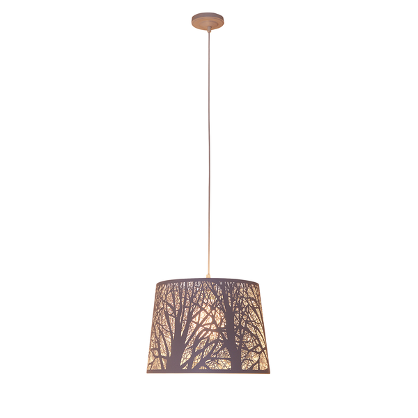 Pendelleuchte White Wood - Stahl  - 1-flammig