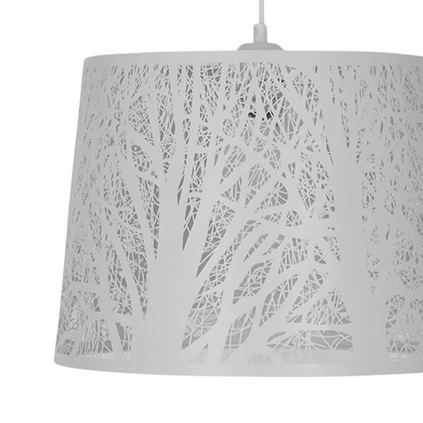 Pendelleuchte White Wood - Stahl  - 1-flammig