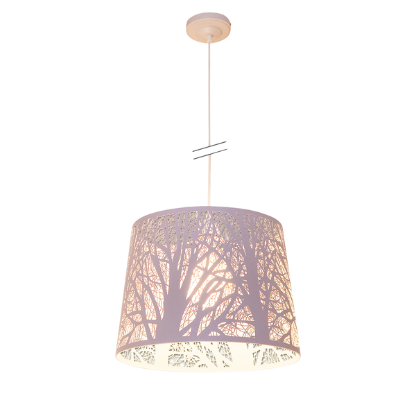 Pendelleuchte White Wood - Stahl  - 1-flammig