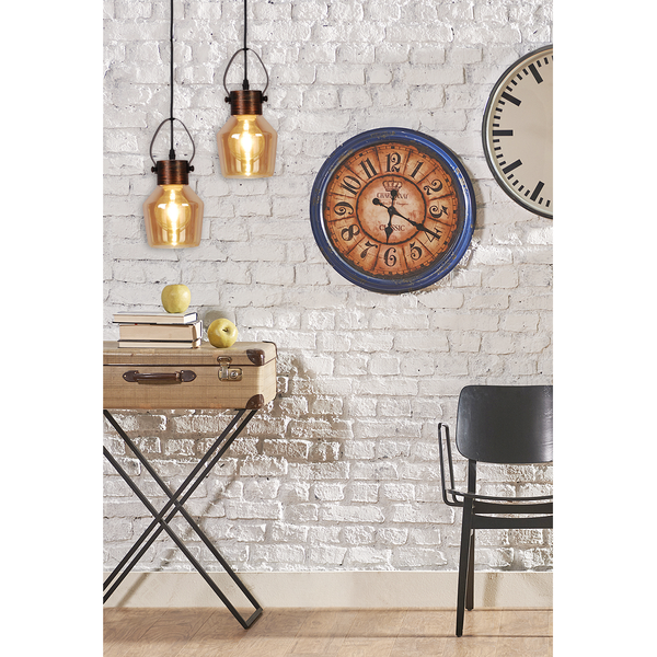 Pendelleuchte Alex - Glas / Stahl  - 1-flammig