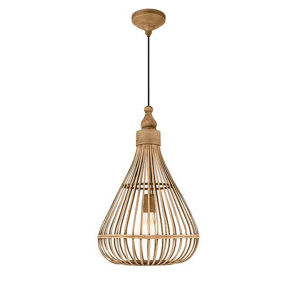Pendelleuchte Amsfield II - Massivholz Bambus - 1-flammig