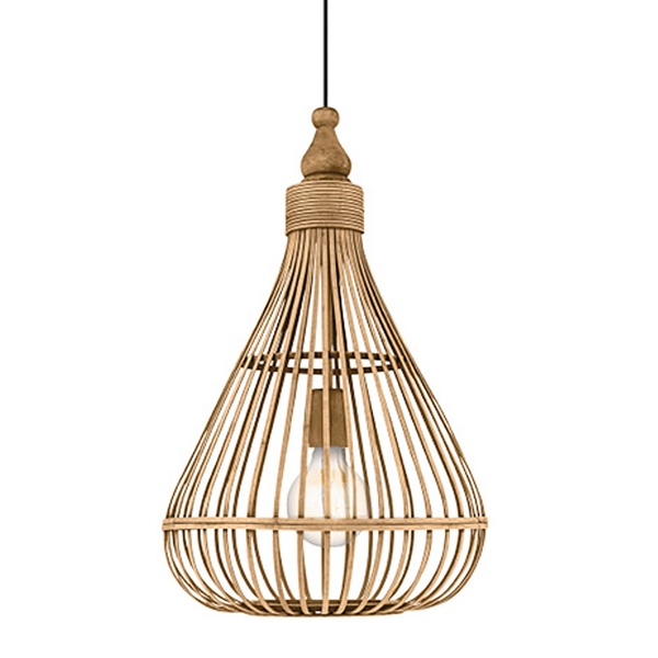 Pendelleuchte Amsfield II - Massivholz Bambus - 1-flammig