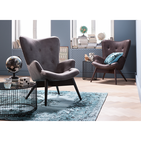 Couchtisch Wire (2er-Set) - Glas / Stahl - Schwarz