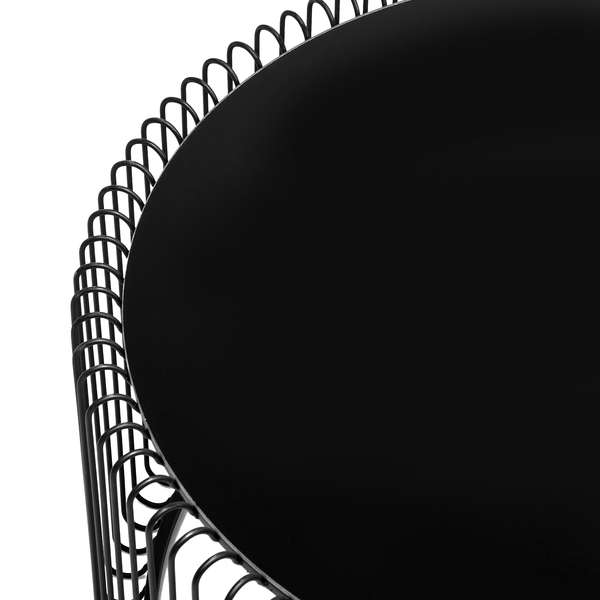 Couchtisch Wire (2er-Set) - Glas / Stahl - Schwarz