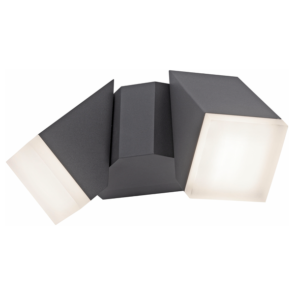 LED-Wandleuchte Ryan - Acrylglas / Aluminium - Tiefe: 25 cm