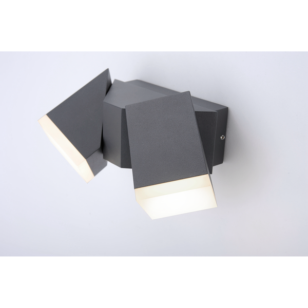 LED-Wandleuchte Ryan - Acrylglas / Aluminium - Tiefe: 25 cm