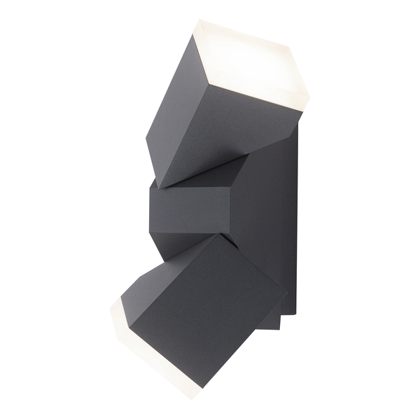 LED-Wandleuchte Ryan - Acrylglas / Aluminium - Tiefe: 25 cm