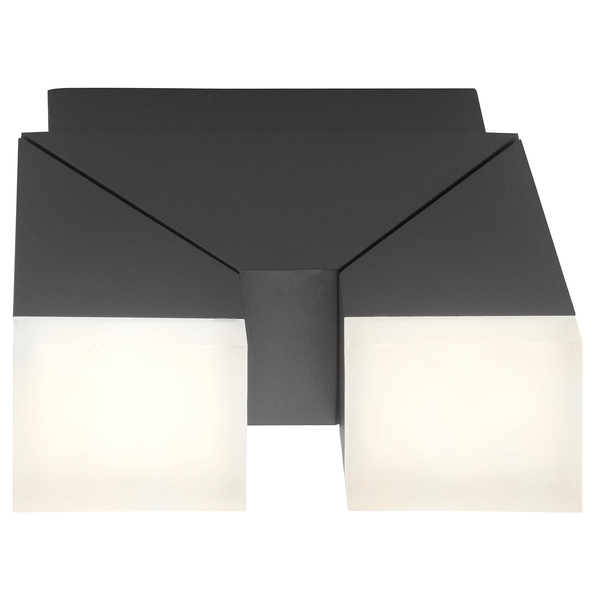 LED-Wandleuchte Ryan - Acrylglas / Aluminium - Tiefe: 25 cm
