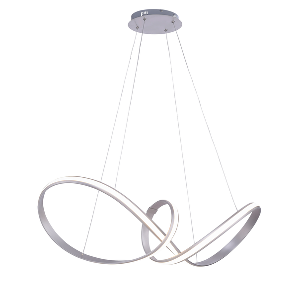LED-Pendelleuchte Melinda II - Acrylglas / Aluminium - 1-flammig
