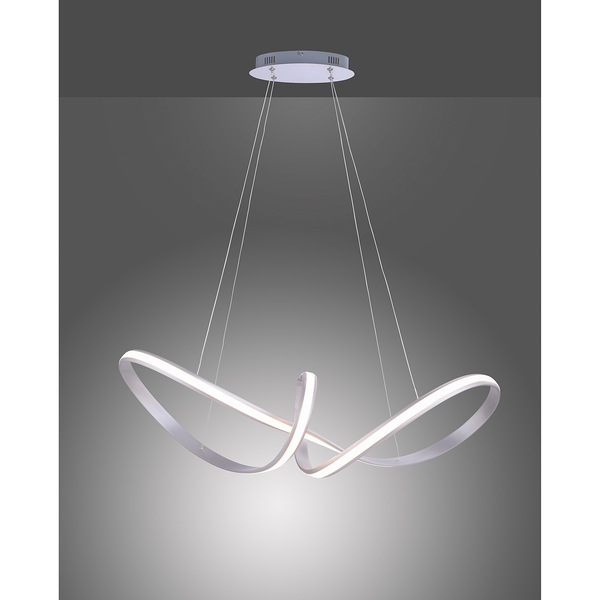 LED-Pendelleuchte Melinda II - Acrylglas / Aluminium - 1-flammig