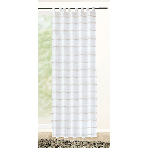 Schlaufenschal Persico - Webstoff - Weiß / Beige