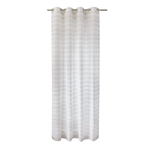 Ösenchal Perron - Webstoff - Beige / Weiß
