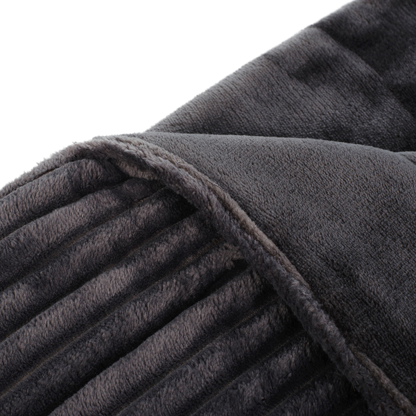 Plaid Cord - Webstoff - Anthrazit