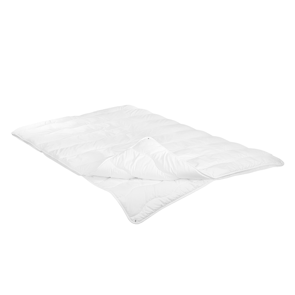 4-Jahreszeiten-Steppbett Jette - Webstoff - Weiß - 155 x 220 cm