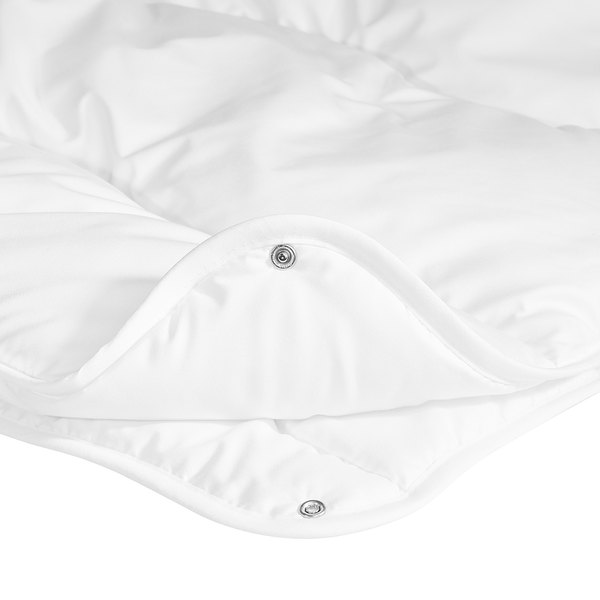 4-Jahreszeiten-Steppbett Jette - Webstoff - Weiß - 155 x 220 cm