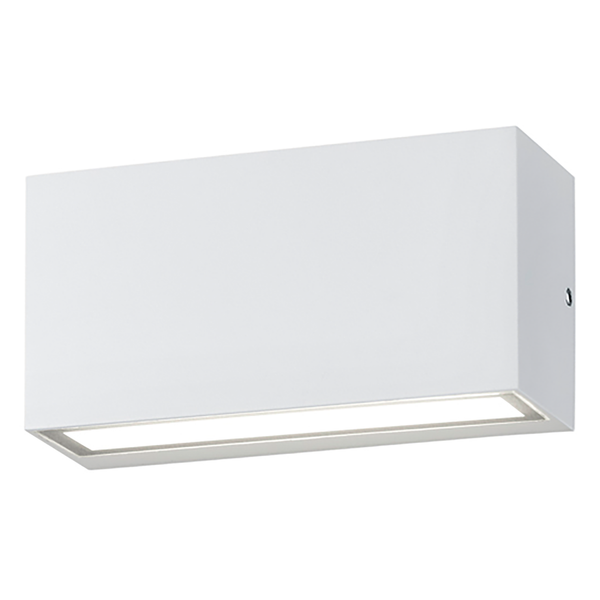 LED-Wandleuchte Trent - Aluminium - 1-flammig - Weiß