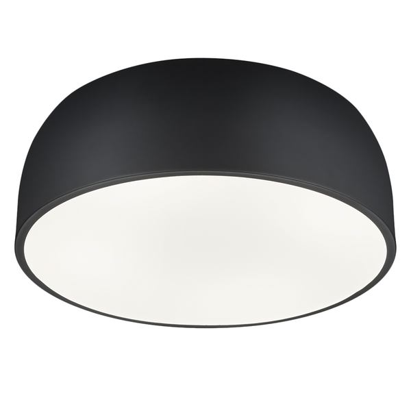 Deckenleuchte Baron - Eisen - 4-flammig - Tiefschwarz