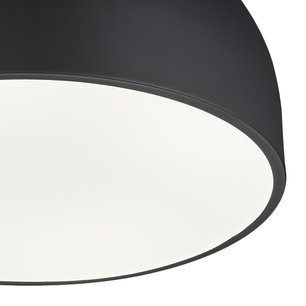 Deckenleuchte Baron - Eisen - 4-flammig - Tiefschwarz