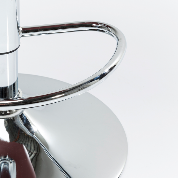 Barstuhl Monaco I - Kunstleder / Stahl - Cognac / Chrom