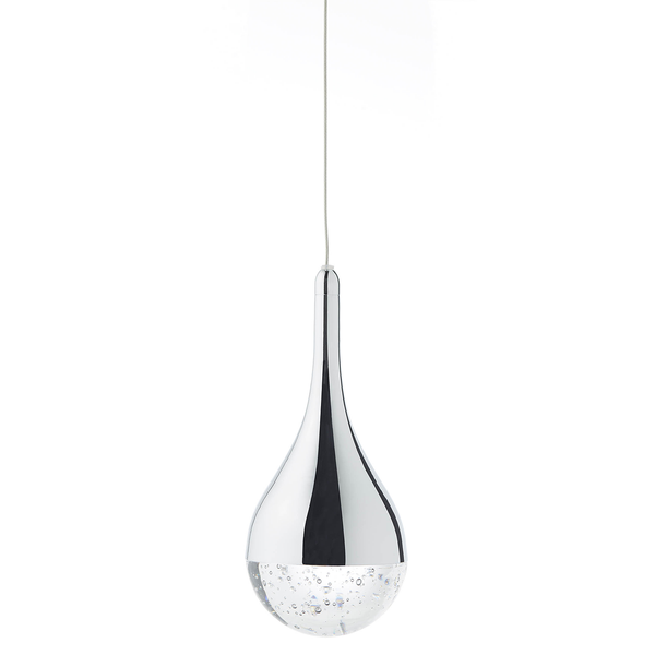 LED-Pendelleuchte Frizzante - Glas / Stahl - Flammenanzahl: 3