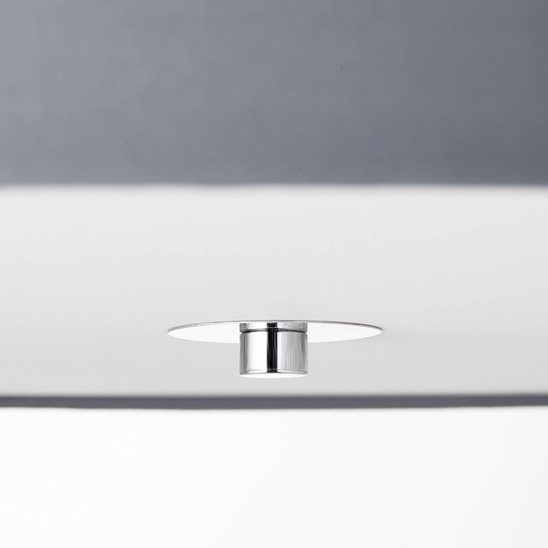 Deckenleuchte Andria - Mischgewebe / Stahl - 3-flammig