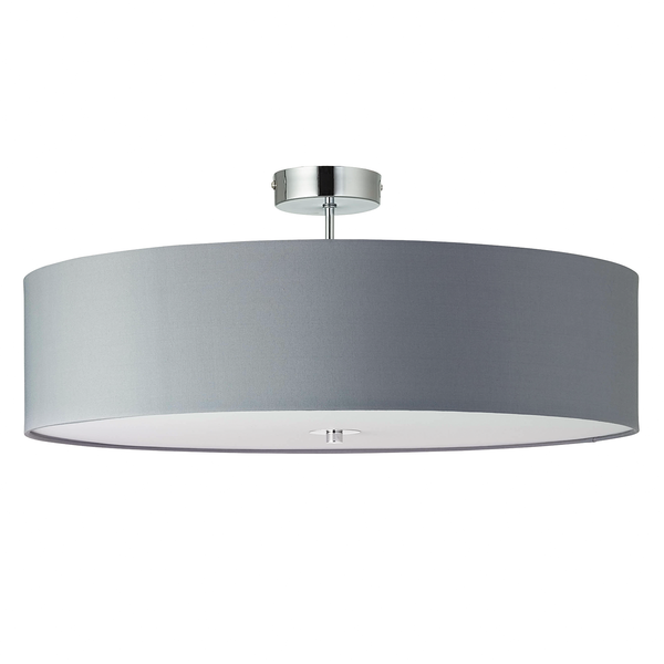 Deckenleuchte Andria - Mischgewebe / Stahl - 3-flammig