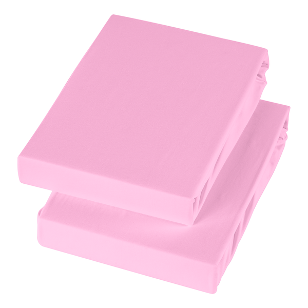 Elastan-Feinjersey-Spannbettttuch Smood - Webstoff - 100x200cm - Rosa