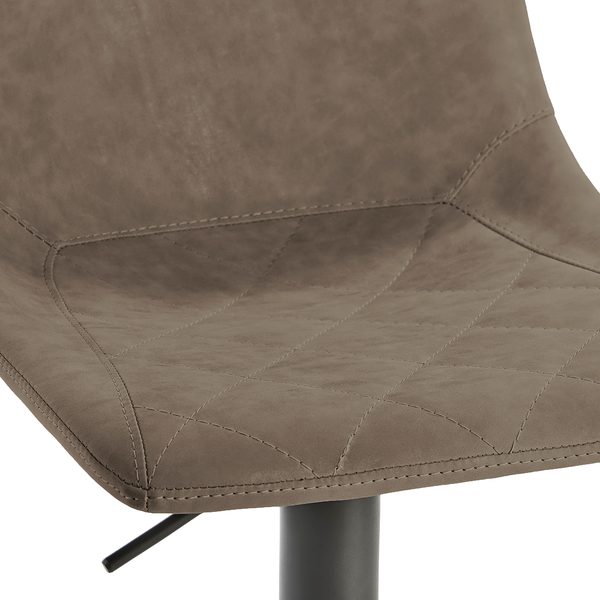 Barstuhl MyToby - Kunstleder / Stahl - Vintage Schlamm