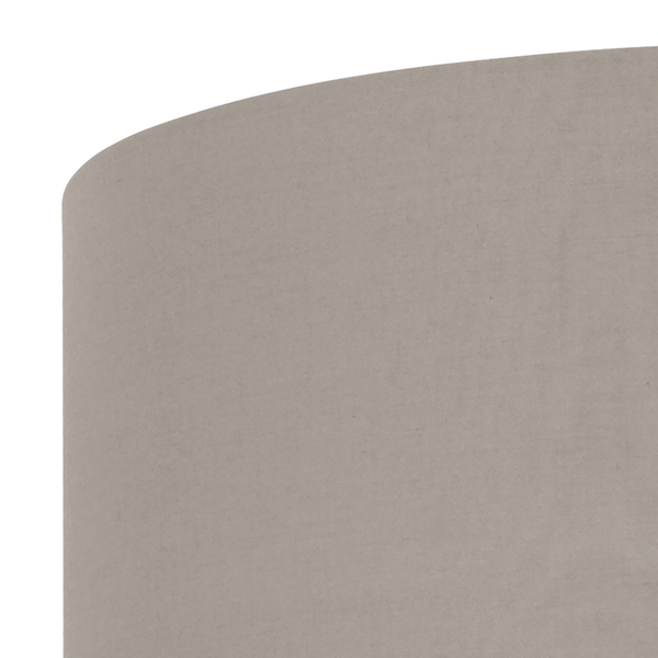 Pendelleuchte Pasteri III - Mischgewebe / Stahl - 1-flammig - Cappuccino - Breite: 38 cm