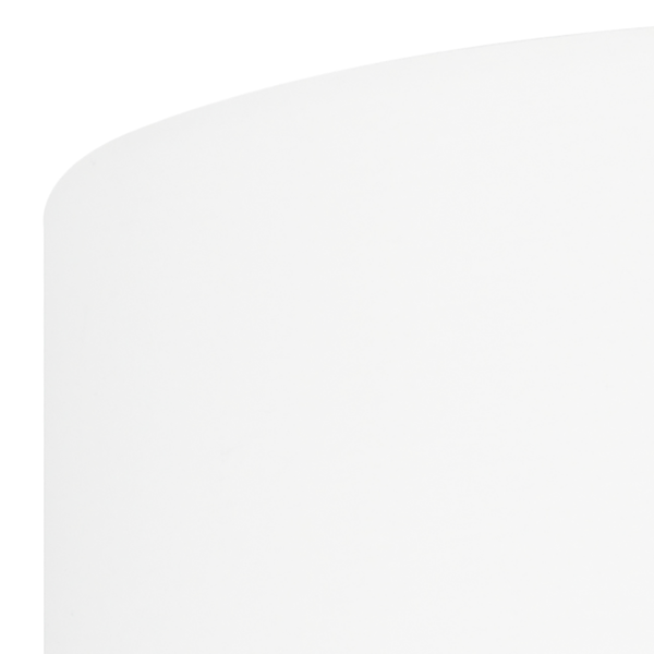 Pendelleuchte Pasteri III - Mischgewebe / Stahl - 1-flammig - Weiß - Breite: 53 cm