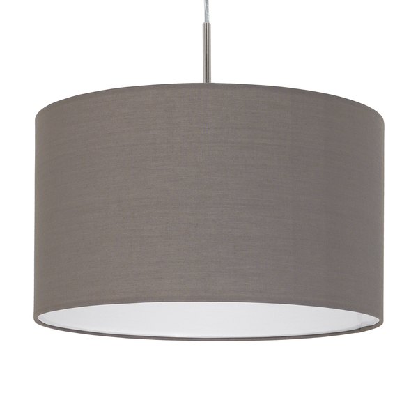 Pendelleuchte Pasteri III - Mischgewebe / Stahl - 1-flammig - Cubanit - Breite: 38 cm