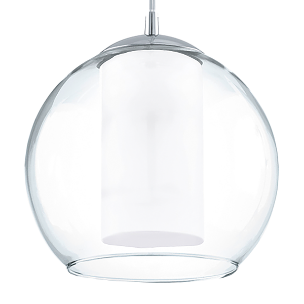 Pendelleuchte Bolsano I - Glas / Stahl - 1-flammig
