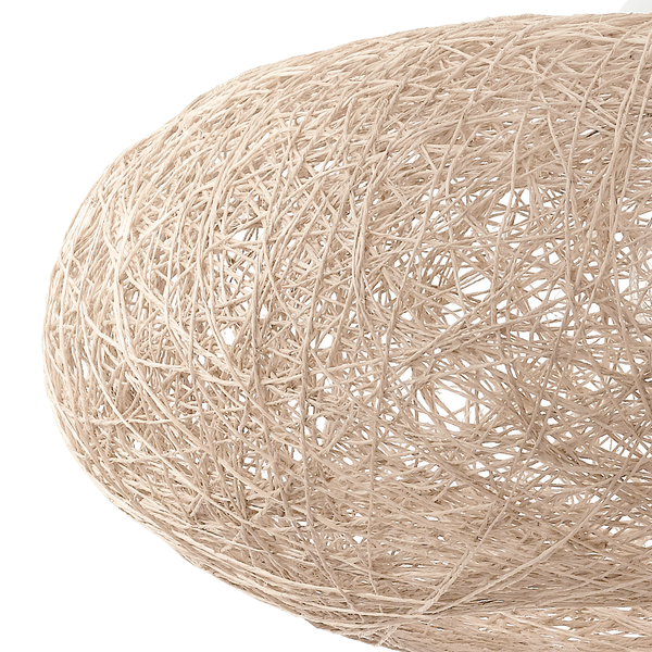 Pendelleuchte Campilo - Mischgewebe / Kunststoff - 1-flammig - Beige