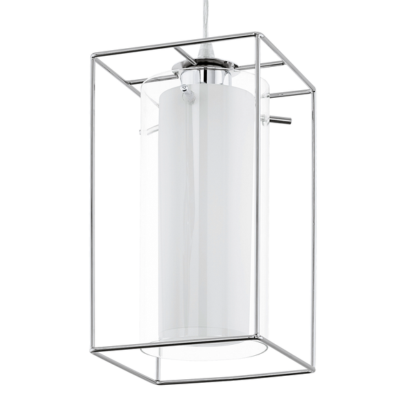 Pendelleuchte Loncino I - Glas / Stahl - 1-flammig