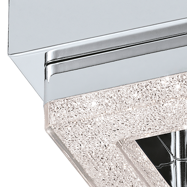 LED-Deckenleuchte Fradelo I - Kristallglas / Stahl - 1-flammig