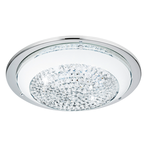 LED-Deckenleuchte Acolla I - Kristallglas / Stahl - 1-flammig