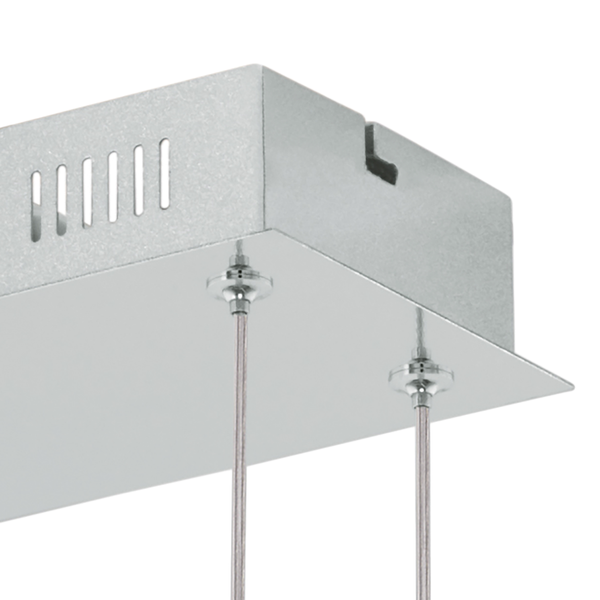 LED-Pendelleuchte Lasana III - Kunststoff / Stahl - 2-flammig