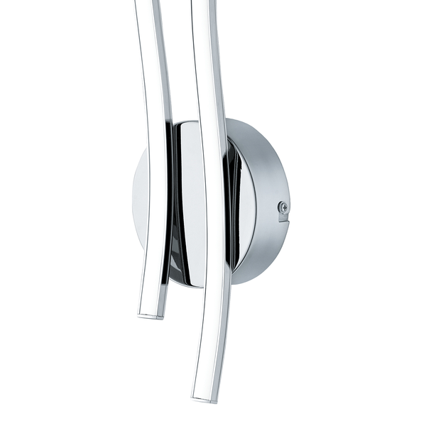 LED-Wandleuchte Valmora - Kunststoff / Aluminium - 2-flammig