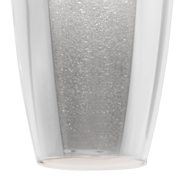 LED-Pendelleuchte Farsala I - Glas / Stahl - 1-flammig