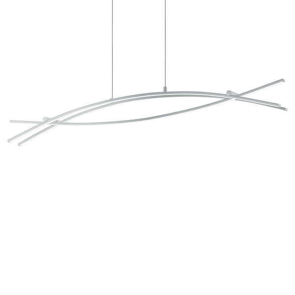 LED-Pendelleuchte Nevado IV - Kunststoff / Aluminium - 3-flammig