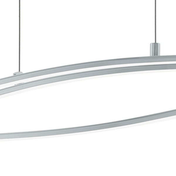LED-Pendelleuchte Nevado IV - Kunststoff / Aluminium - 3-flammig