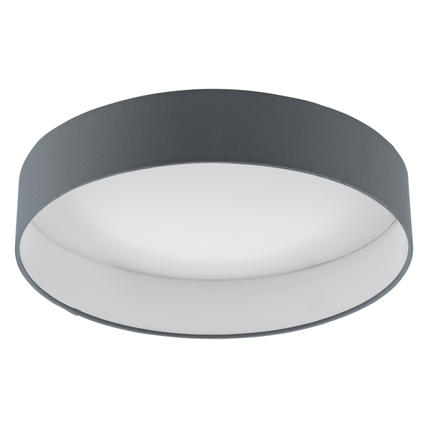 LED-Deckenleuchte Palomaro - Mischgewebe / Kunststoff - 1-flammig - Grau