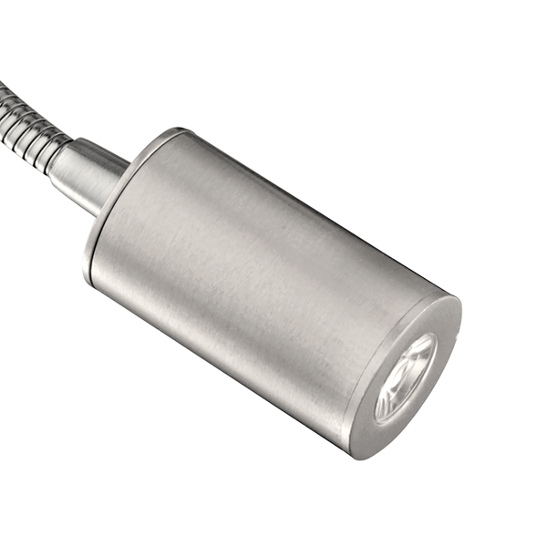 LED-Wandleuchte Pasteri - Mischgewebe / Stahl - 2-flammig - Cappuccino