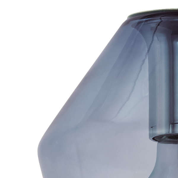 Pendelleuchte Murmillo I - Glas / Stahl - 1-flammig