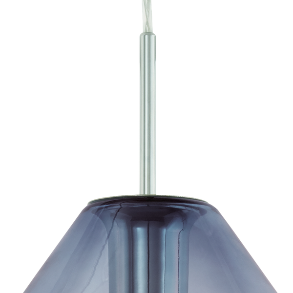Pendelleuchte Murmillo I - Glas / Stahl - 1-flammig