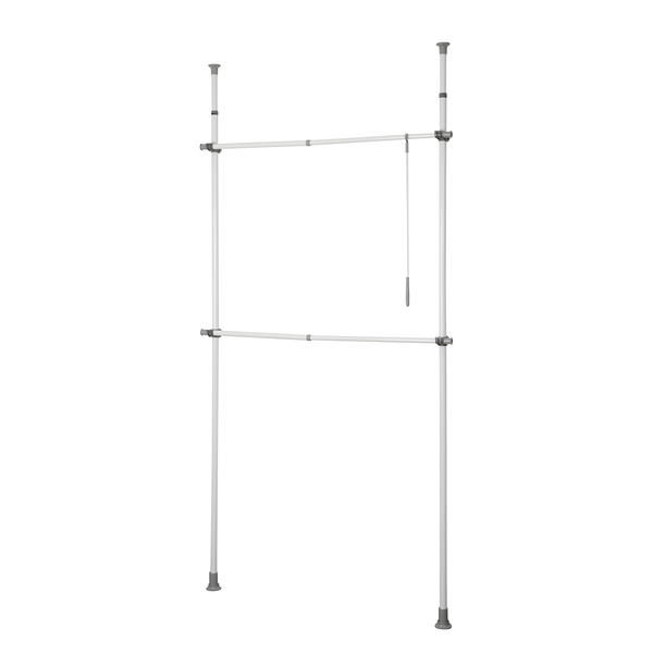 Teleskop-Regal Herkules Basic - Stahl - Weiß