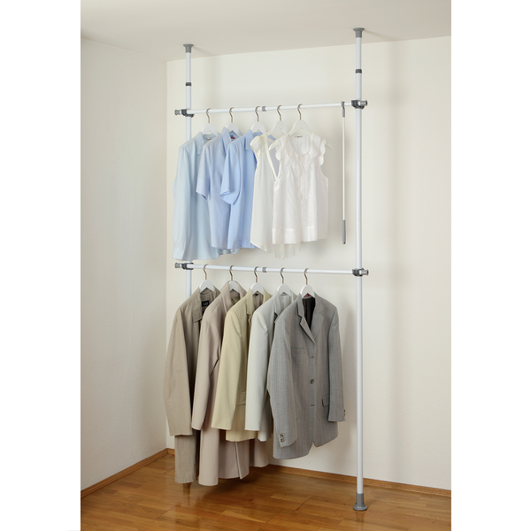Teleskop-Regal Herkules Basic - Stahl - Weiß