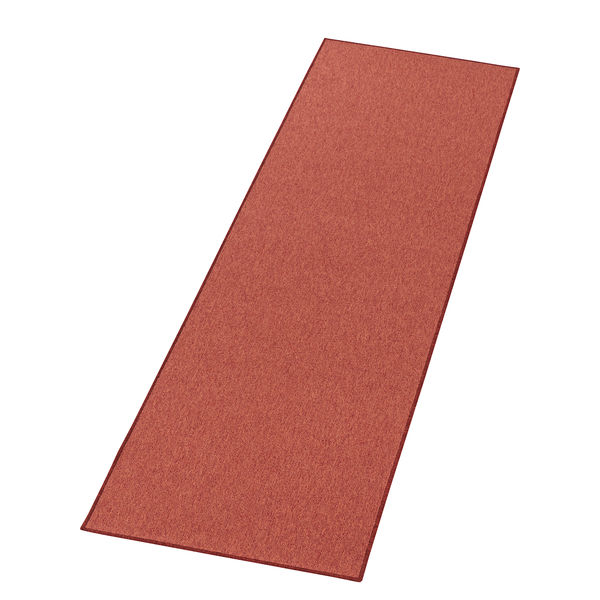 Kurzflorteppich Casual - Kunstfaser - Rot - 80 x 150 cm