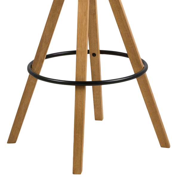 Barstuhl ALEDAS - Webstoff Cors: Dunkelgrau - 2er Set