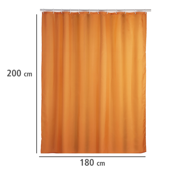 Duschvorhang Uni - Kunstfaser - Orange